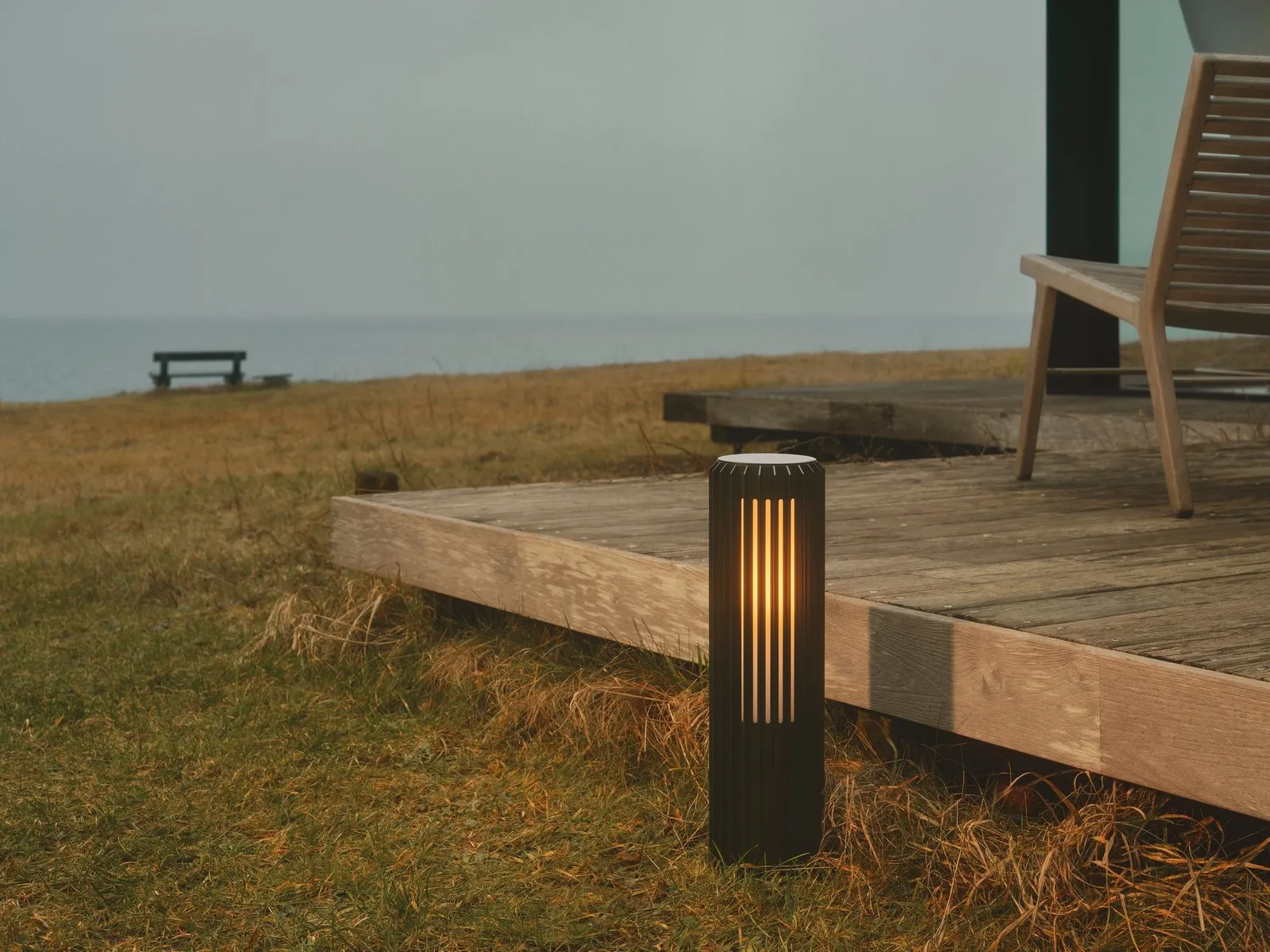 Nordlux Aludra Outdoor Post Light Black Metal Garden E27 IP44 Mains 2