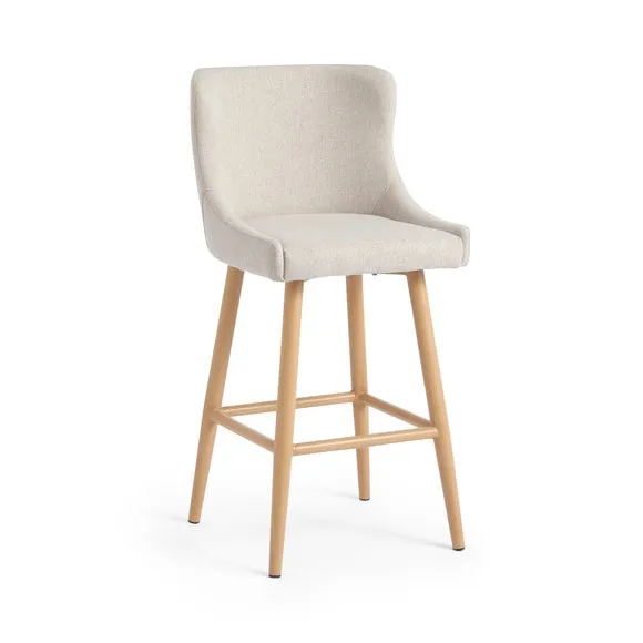 Montreal Bar Stool, Natural Fabric 4