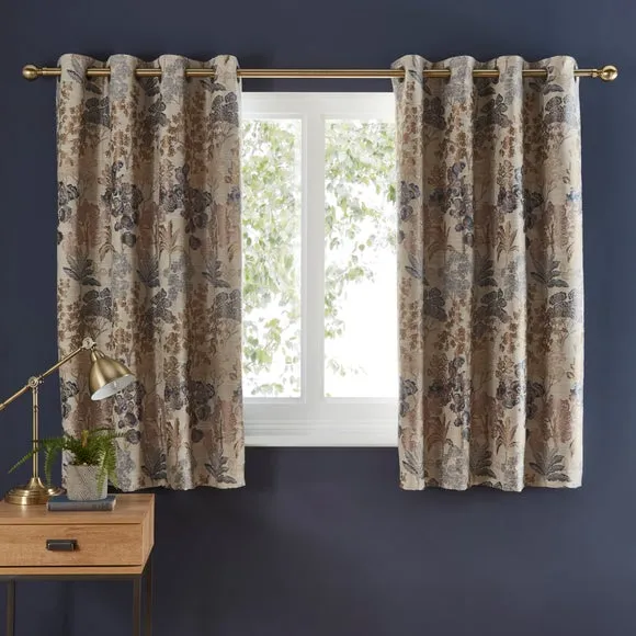Folk Tree Eyelet Curtains 5