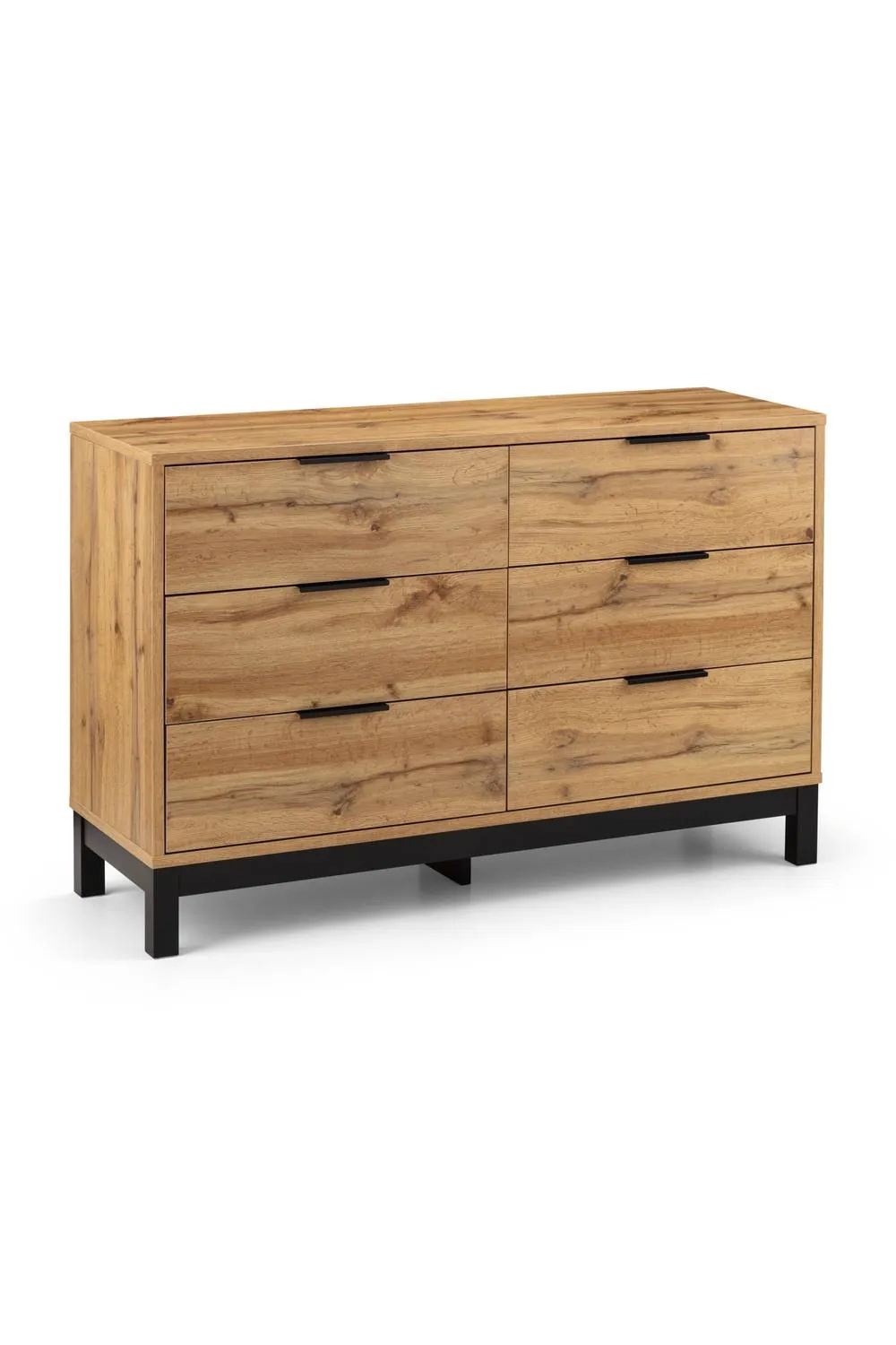 Julian Bowen Bali 6 Drawer Wide Chest in Light Oak 3