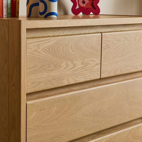 Elements Holmes 5 Drawer Chest, Oak 4