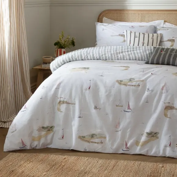 Wylder Nature Abersoch Shore 100% Cotton Duvet Cover & Pillowcase Set 3