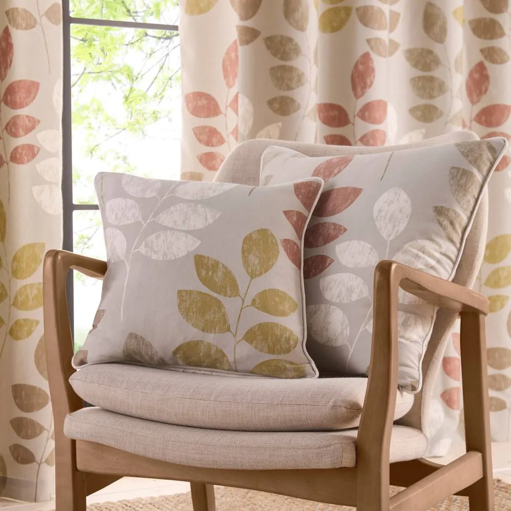 Portfolio Home Springfield Pair of Square Cushion Covers 43 x 43cm in Light Brown