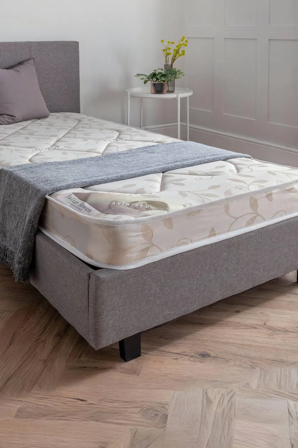 Julian Bowen Cabin Bed Sprung Mattress in White