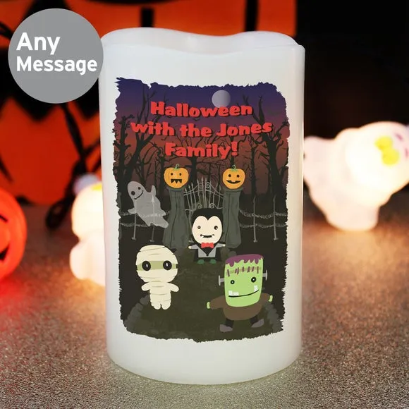 Personalised Halloween LED Candle 5