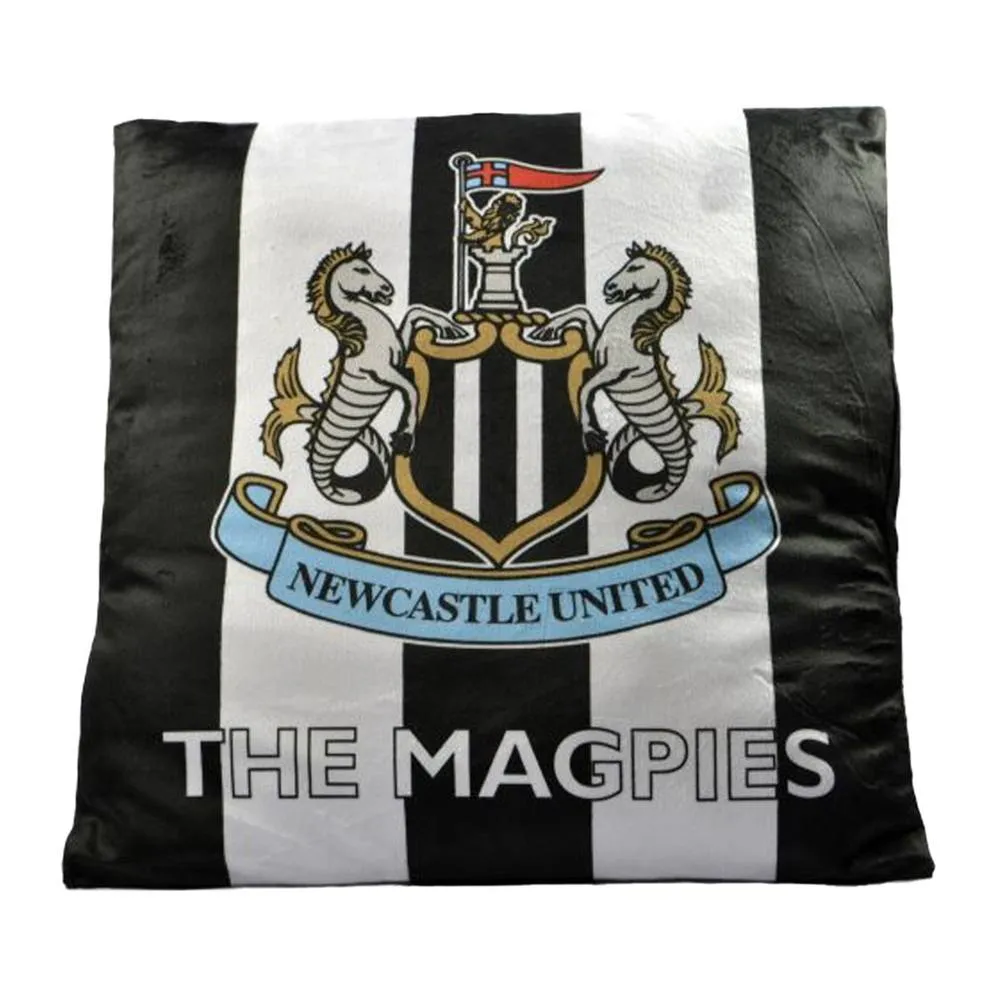 Newcastle United FC St James Park Stadium Filled Cushion in Black