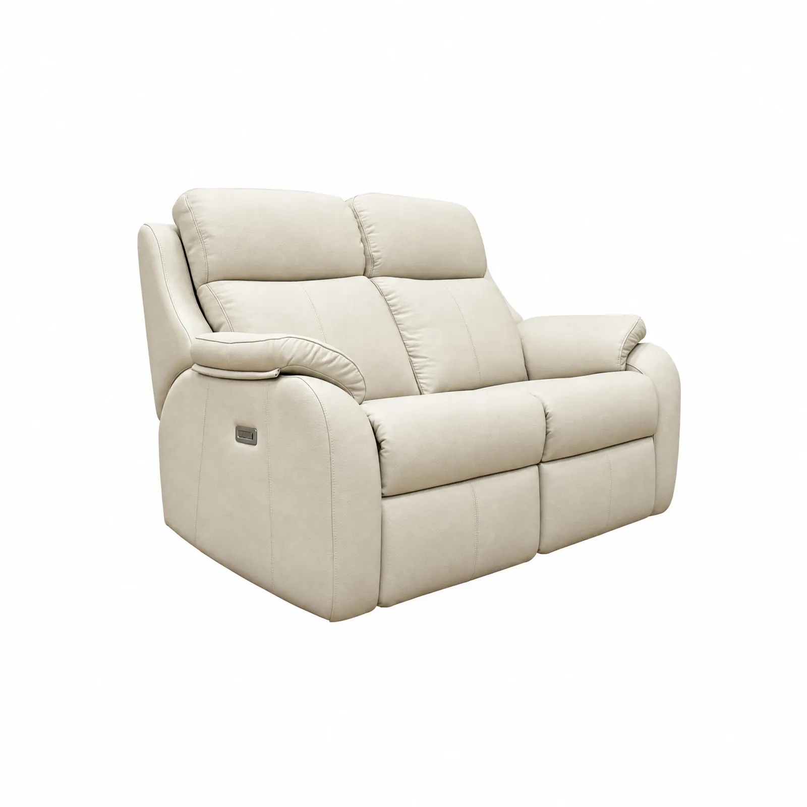 G Plan Kingsbury 2 Seater Sofa, Neutral Leather | Barker & Stonehouse 2