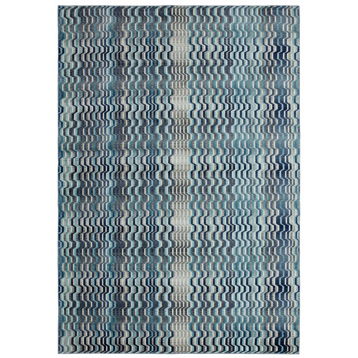 Asiatic Skye Striped Rectangle Rug - 160x240cm - Blue
