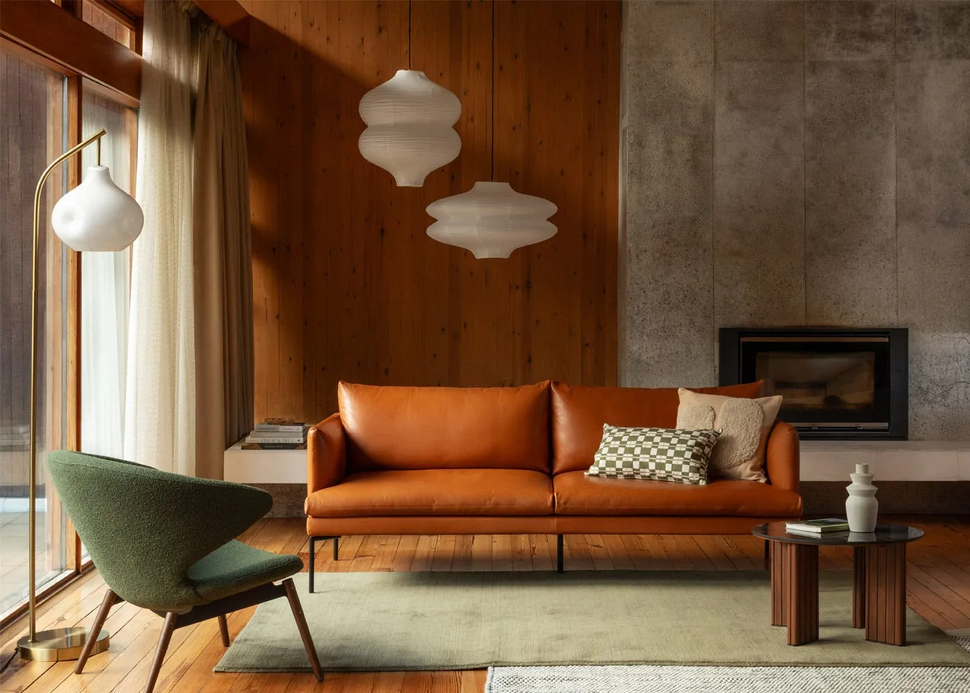 Heal's Matera 3 Seater Sofa Daino Leather Elephant 2