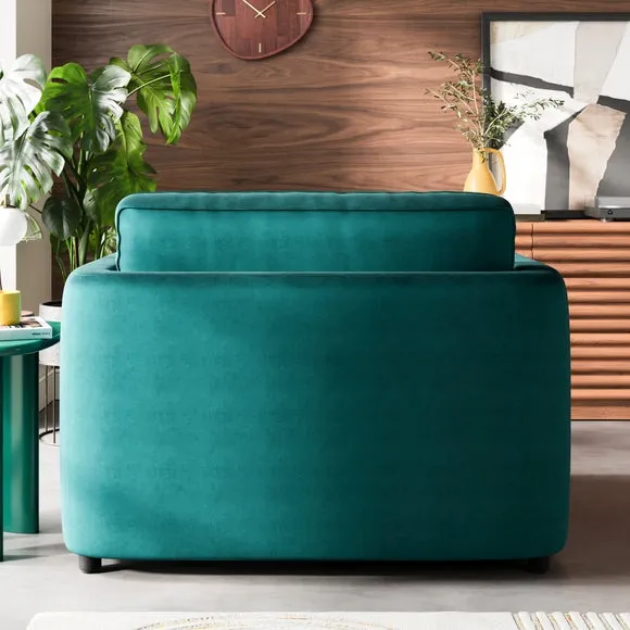 Zoe II Velvet Snuggle Chair 2