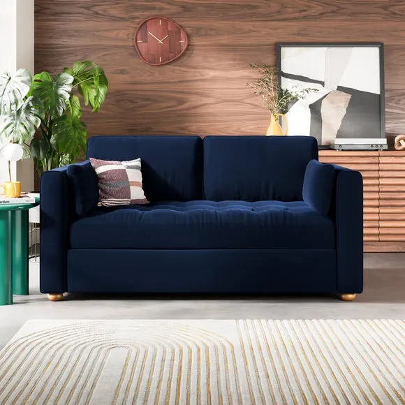 Zoe II Velvet 2 Seater Sofa 1