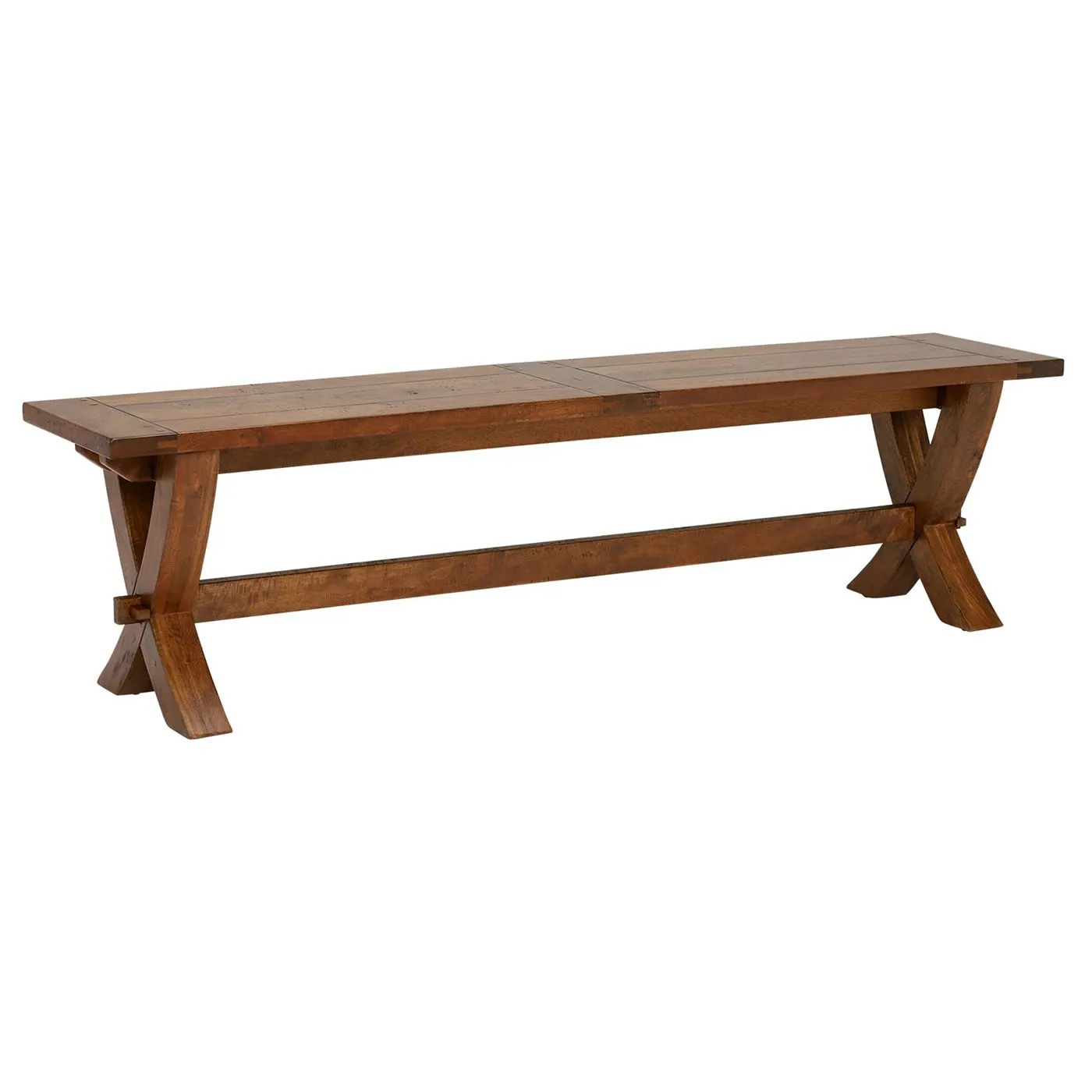 New Frontier Mango Wood X Leg Bench
