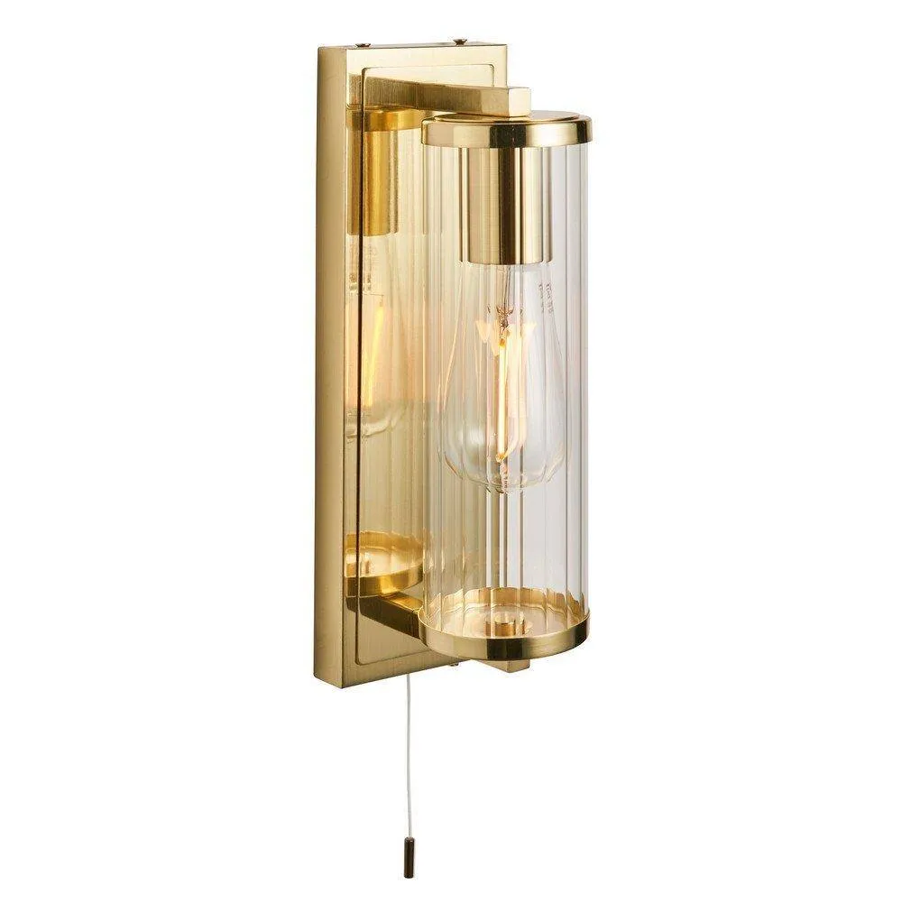 Netlighting 'COMO' Non Dimmable Stylish Contemporary Bathroom Glass Wall Lamp in Yellow