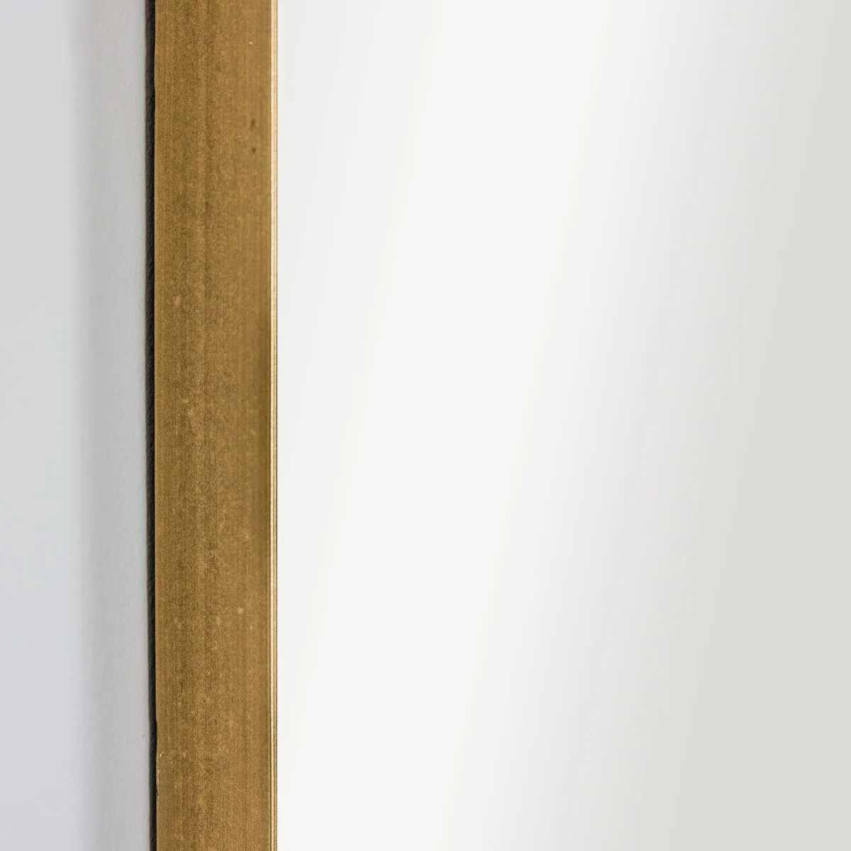 Melody Maison Large Framed Gold Arched Mirror - 100cm X 60cm in Metallic Gold 3