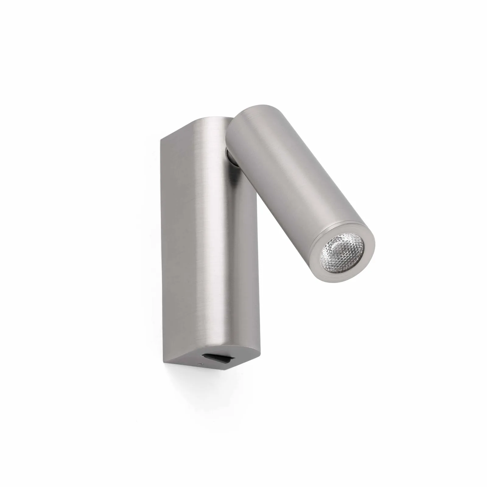 Netlighting Rob LED Indoor Wall Reading Light Satin Nickel in Grey