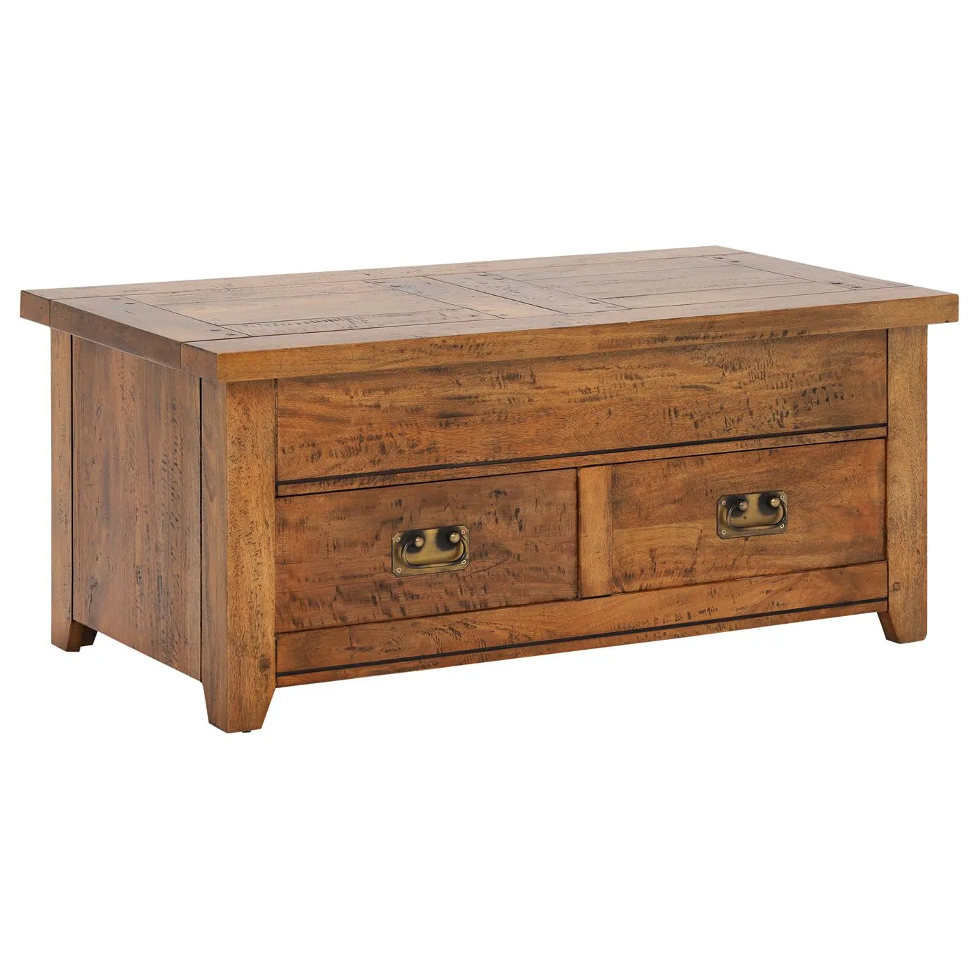 New Frontier Mango Wood Storage Coffee Table