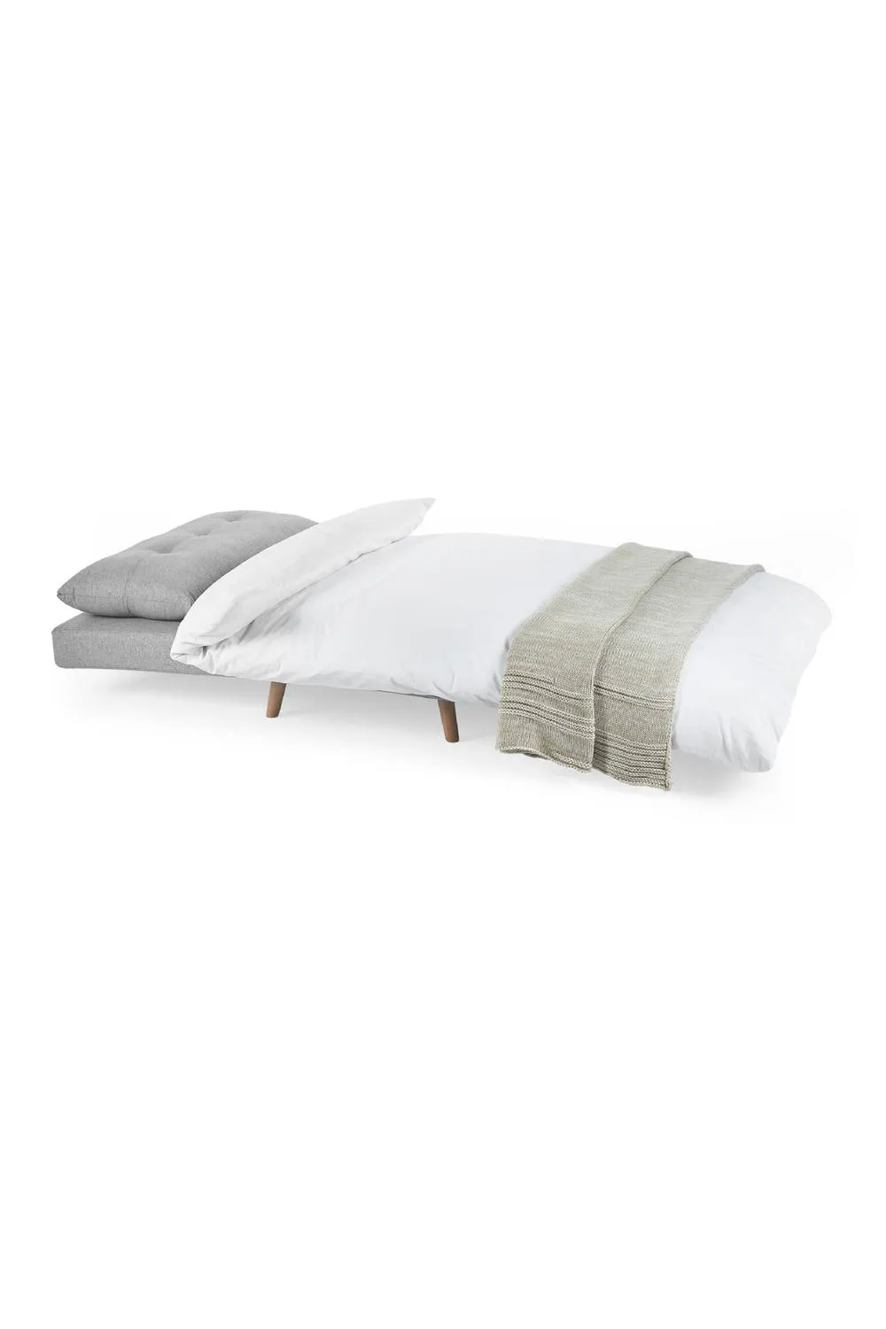 Julian Bowen Rowan Upholstered Chair Bed in Light Grey 5