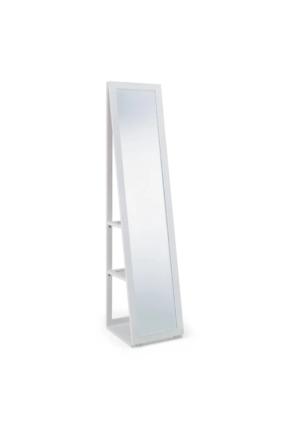 Julian Bowen Fresco Storage Mirror with Shelving in White 3