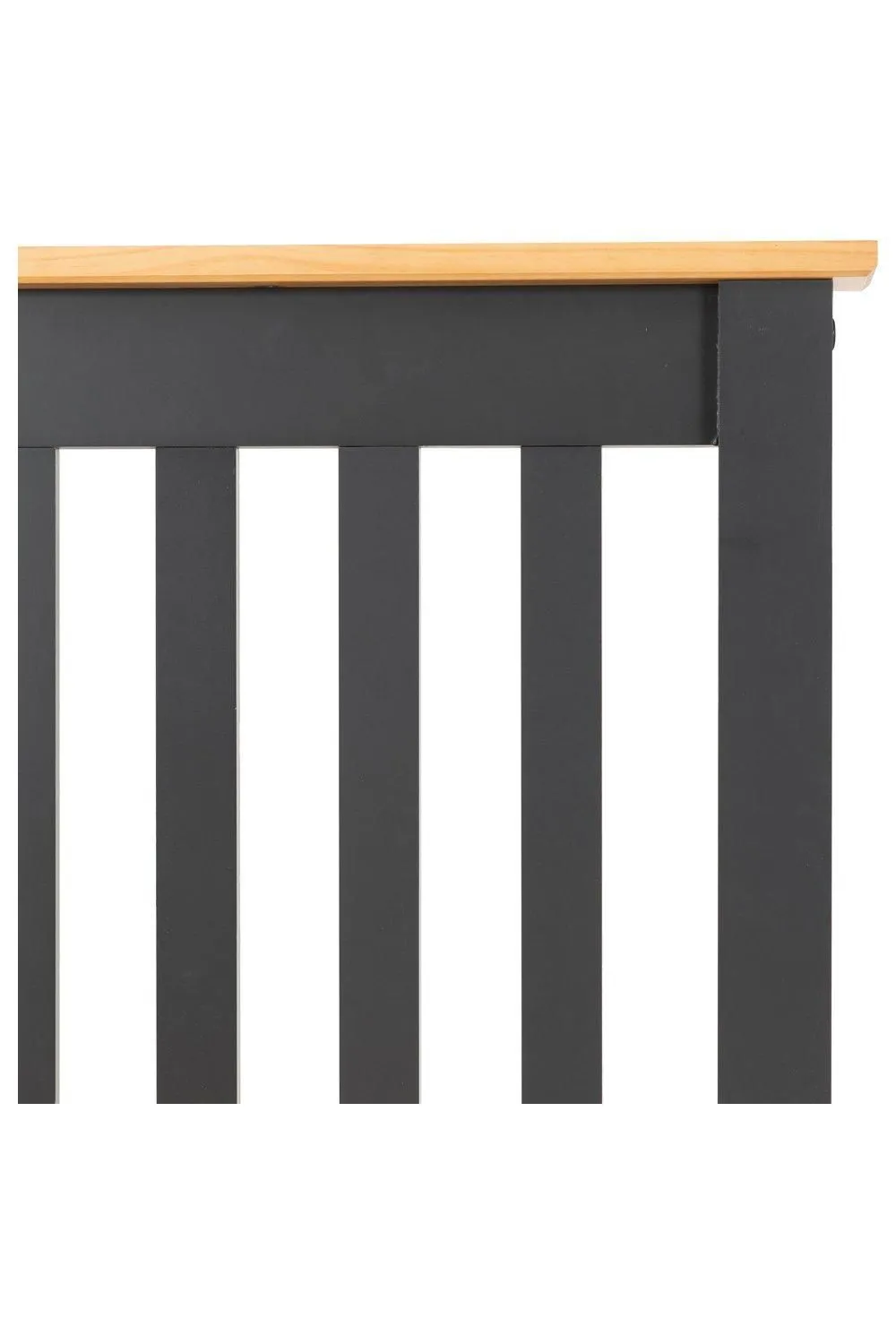 Seconique Monaco 3' Single Bed Low Foot End in Dark Grey 5