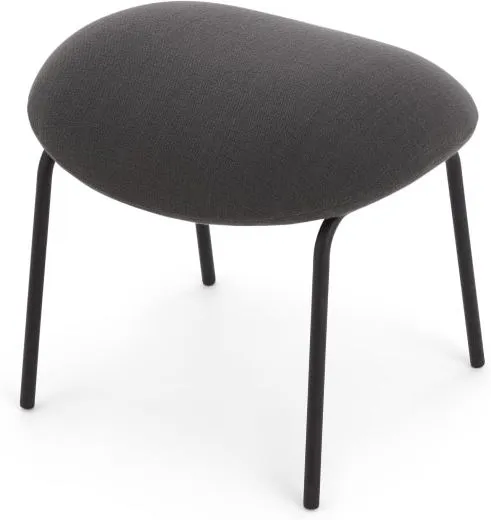 Drew Footstool, Slate Grey