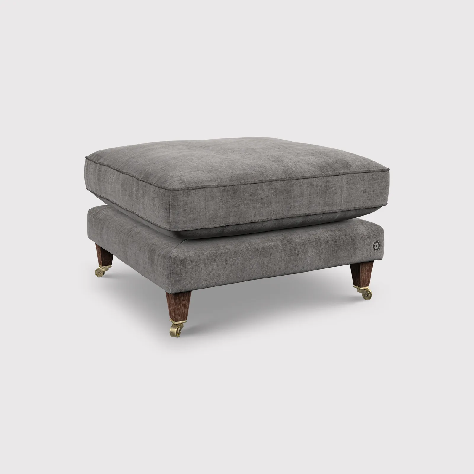 English Heritage Quarry 26 Footstool, Grey Fabric | Barker & Stonehouse 1