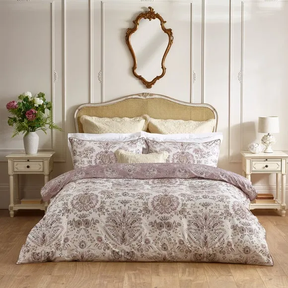 Dorma Archive Romeo 300 Thread Count 100% Cotton Duvet Cover & Pillowcase Set 1