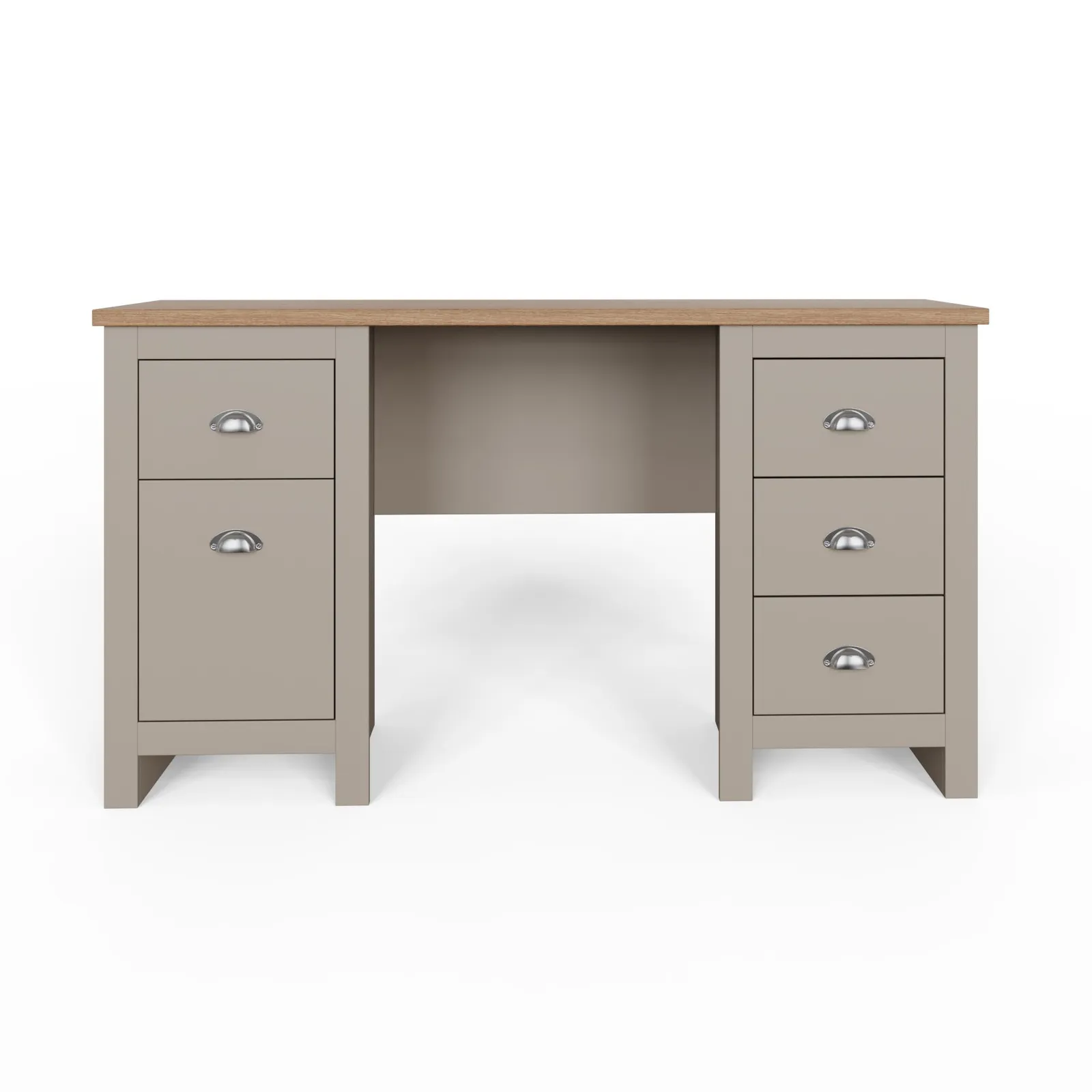 GFW Lancaster Study Desk in Grey 5