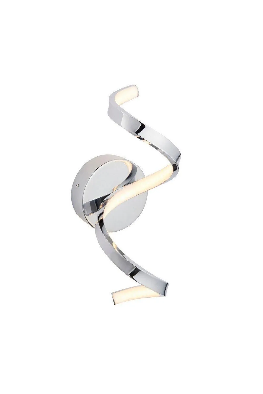 Netlighting Astral Modern Integrated LED Bathroom Wall Light Chrome Warm White IP44 in Grey