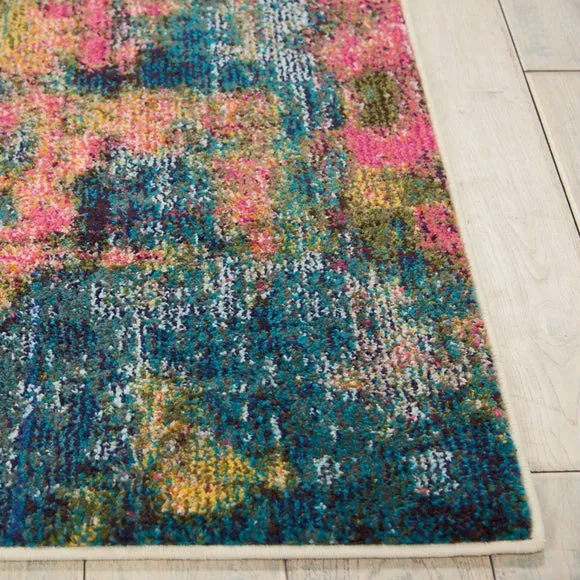 Celestial Blue and Yellow Rug 5