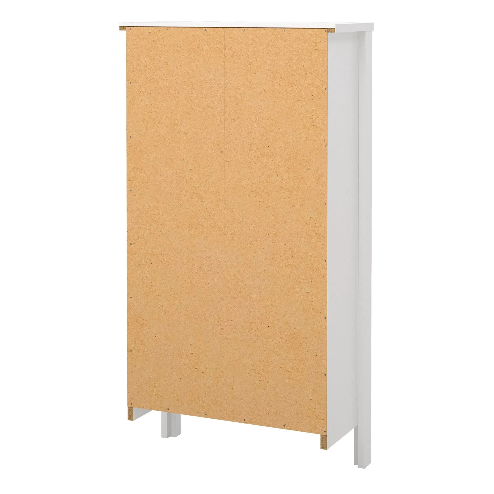 Furniture To Go Madrid Shoe Cabinet 2 Flip Down Doors in White 4