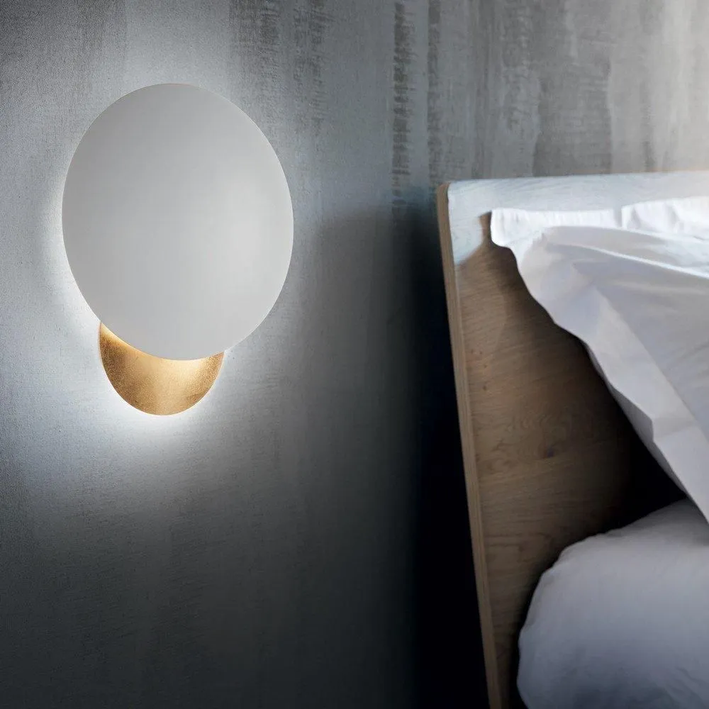 Netlighting Eclissi LED Decorative Wall Light White Gold 3000K 2