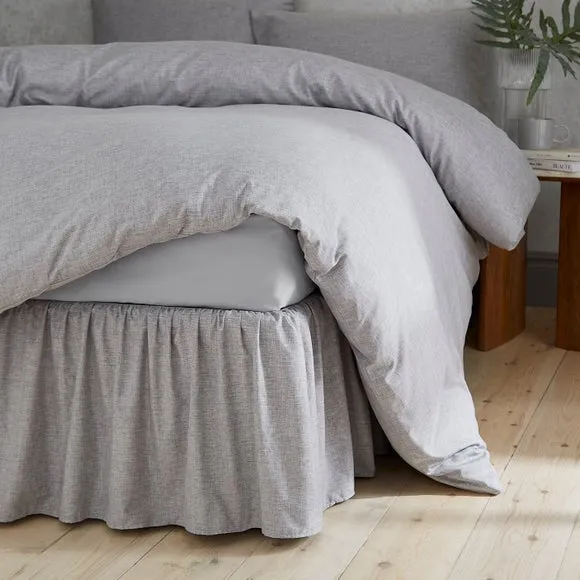 Chambray Microfibre Valance 1