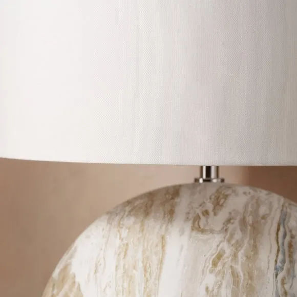 Pacific Lifestyle Viejo Large Stone Effect Ceramic Table Lamp 3
