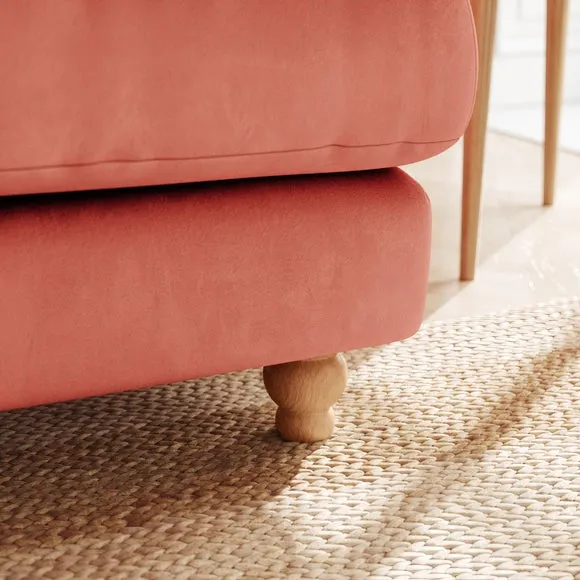 Martha Matte Plush Velvet Snuggle Sofa 4