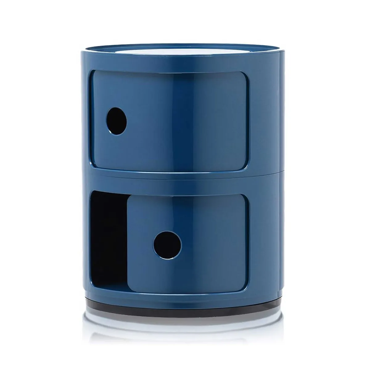 Kartell Componibili 2 Drawer Storage Unit Table, Blue Plastic | Barker & Stonehouse 3
