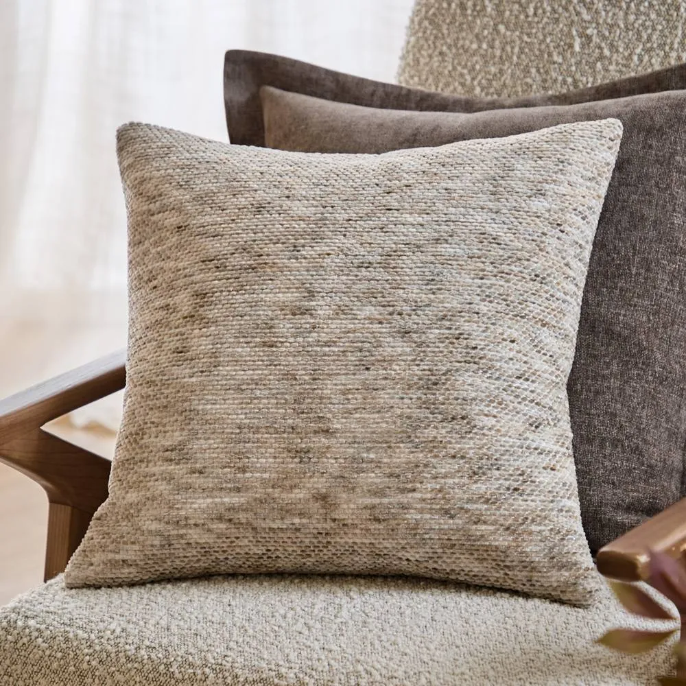 Yard Malvern Chenille Cushion in Beige