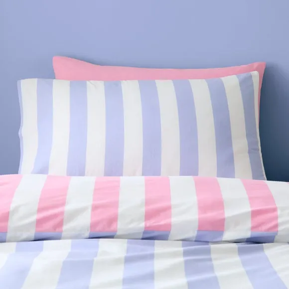 Bold Stripe Cotton Duvet Cover and Pillowcase Set 4