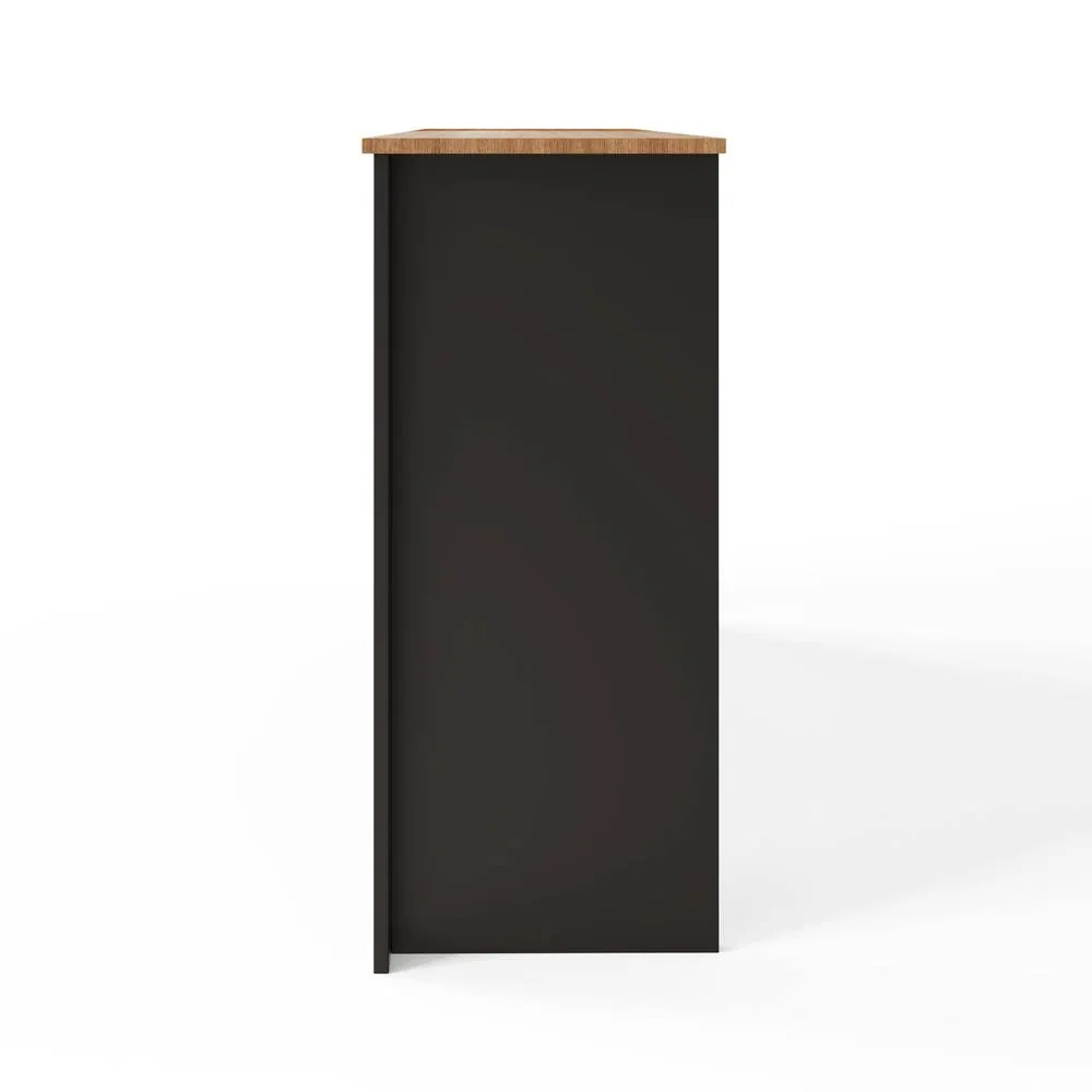 GFW Lancaster 7 Drawer Chest in Black 6