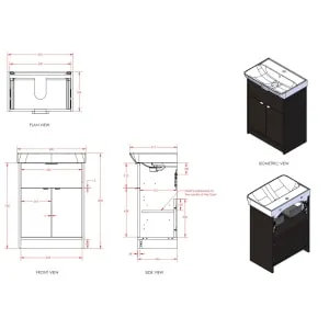 Wickes Nova Matt White Freestanding Vanity Unit & Easton Basin - 835 x 600mm 2
