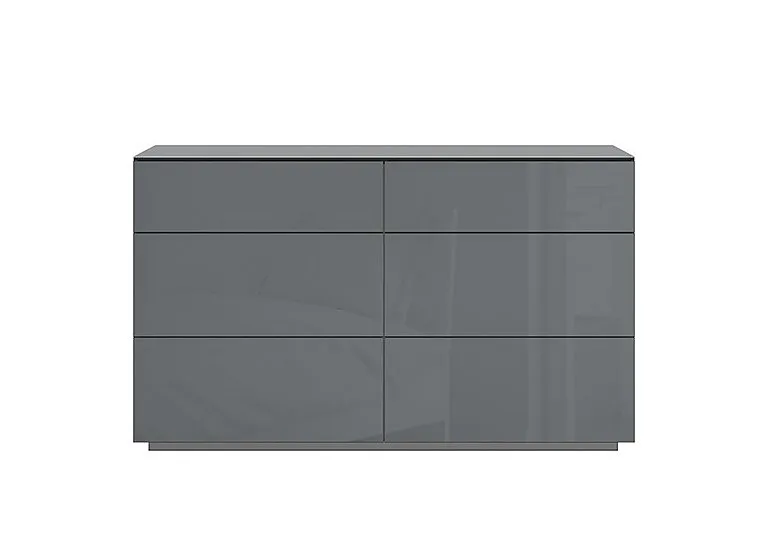 Mando Wide Chest of Drawers - Grey