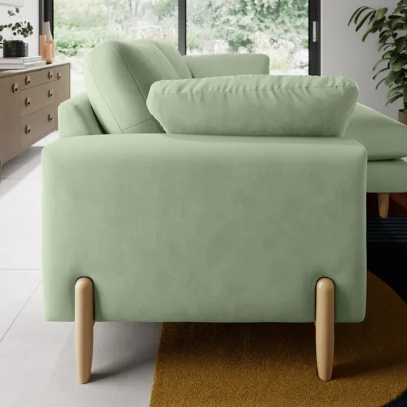Apollo Vintage Velvet Corner Chaise Sofa 2