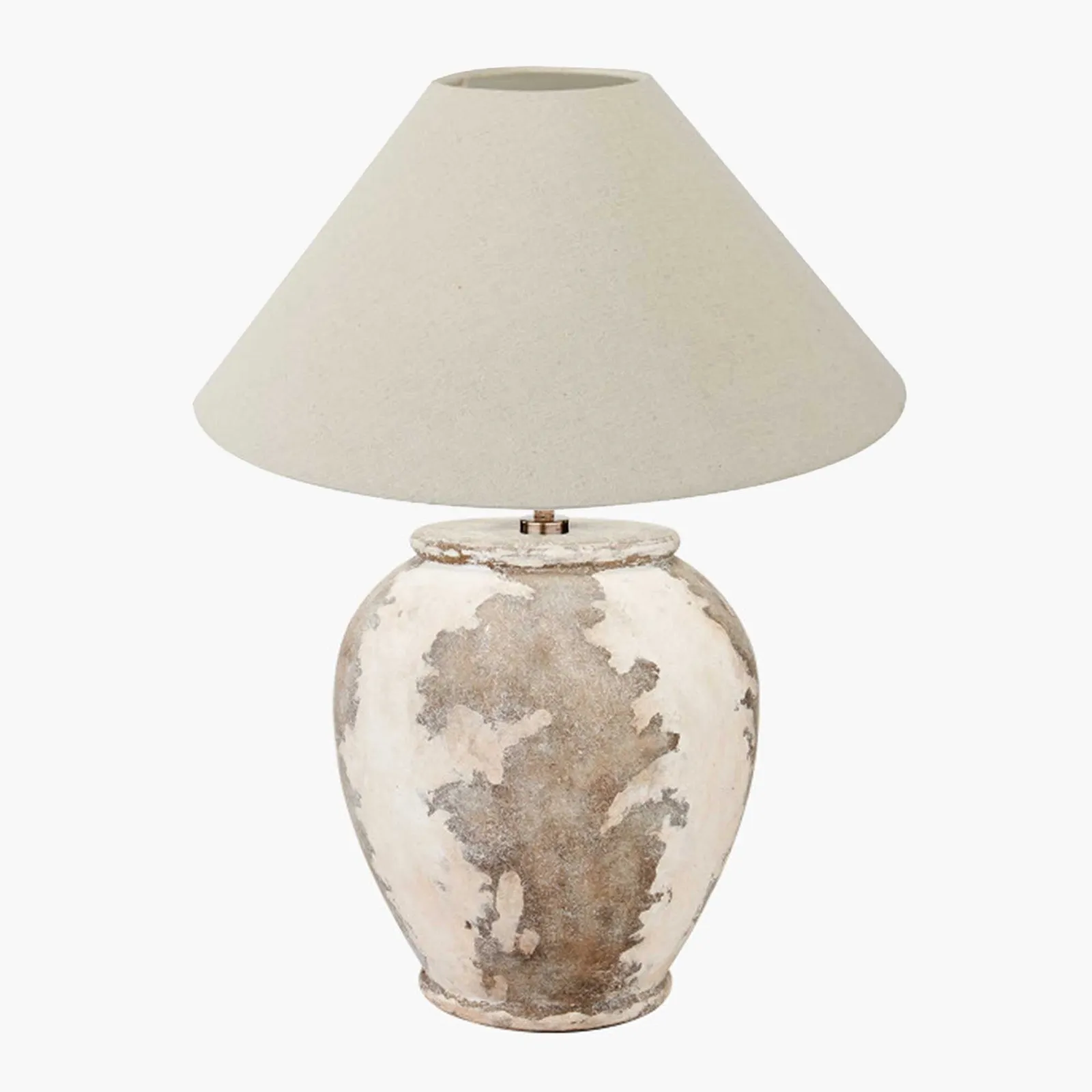 Textured Stoneware Table Lamp, Neutral | Barker & Stonehouse