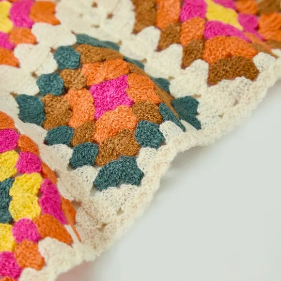 Vintage Emporium Crochet Throw Blanket 130cm x 180cm 5