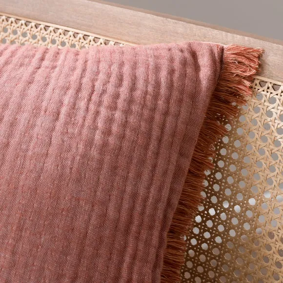 Reversible Muslin Cotton Square Cushion Cover 6
