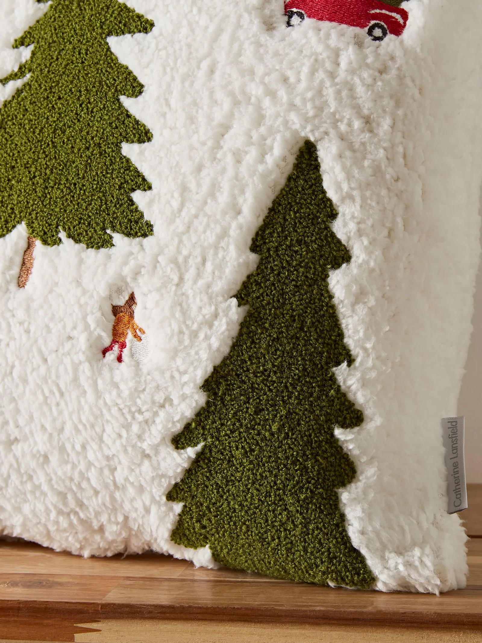 Catherine Lansfield 'Cosy Boucle Christmas Tree' Cushion 3