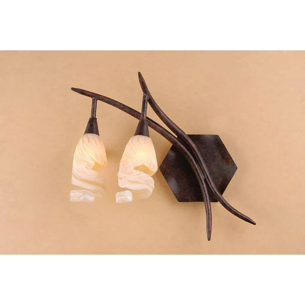 Netlighting (0017 005) Gaudi Wall Lamp Left Switched 2 Light G9 BrownBlack Oxide in Brown 2