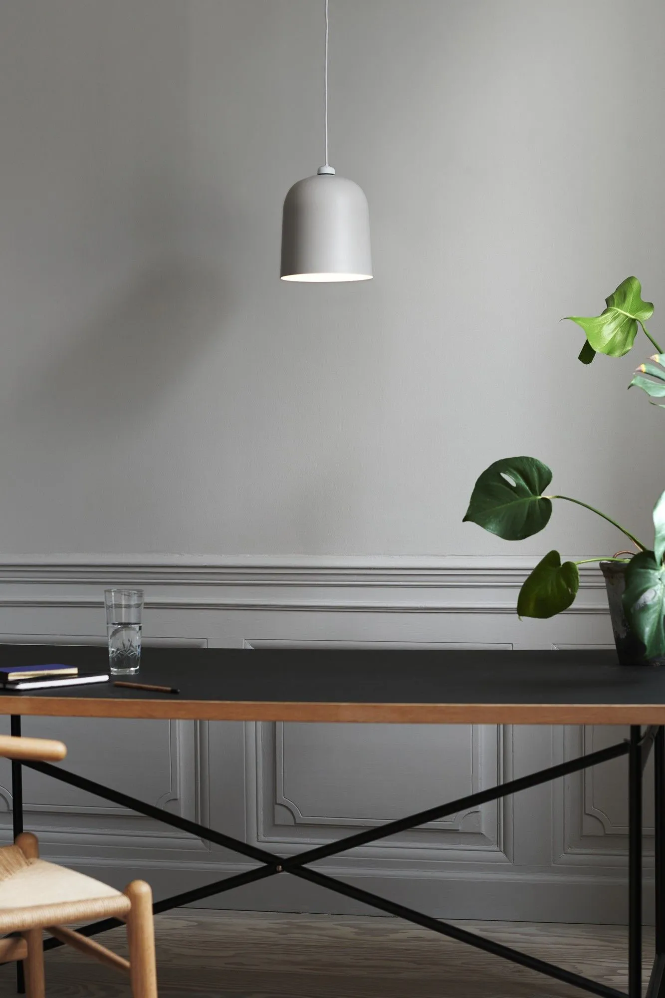 Nordlux Angle Pendant Light White Telegrey Metal Dining Room E27 Mains 21cm 6