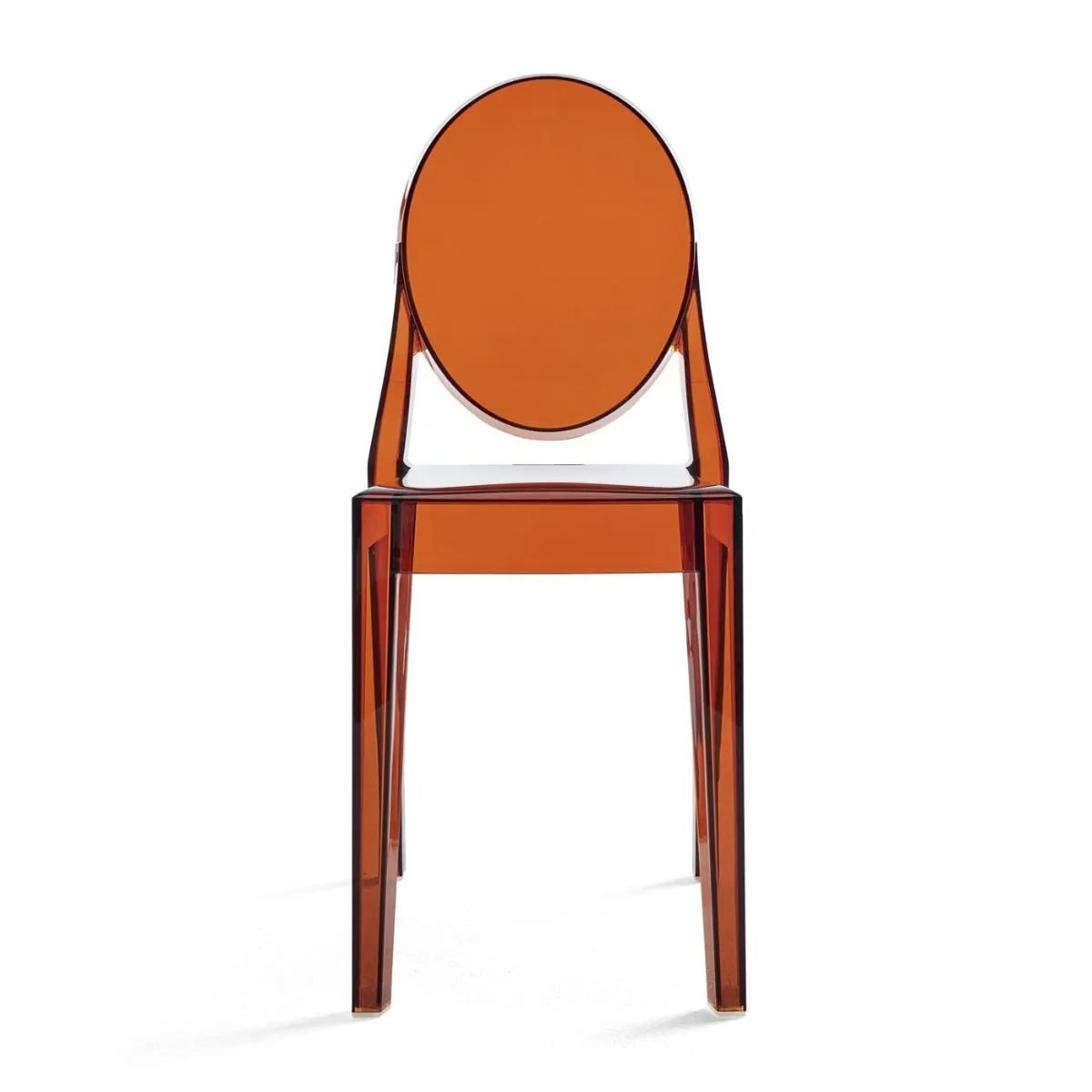 Kartell Victoria Ghost Chair Amber Set of 2