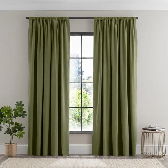 Newston Waffle 100% Cotton Slot Top Curtains 2
