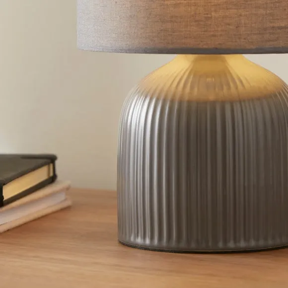Hebe Ribbed Ceramic Table Lamp 3